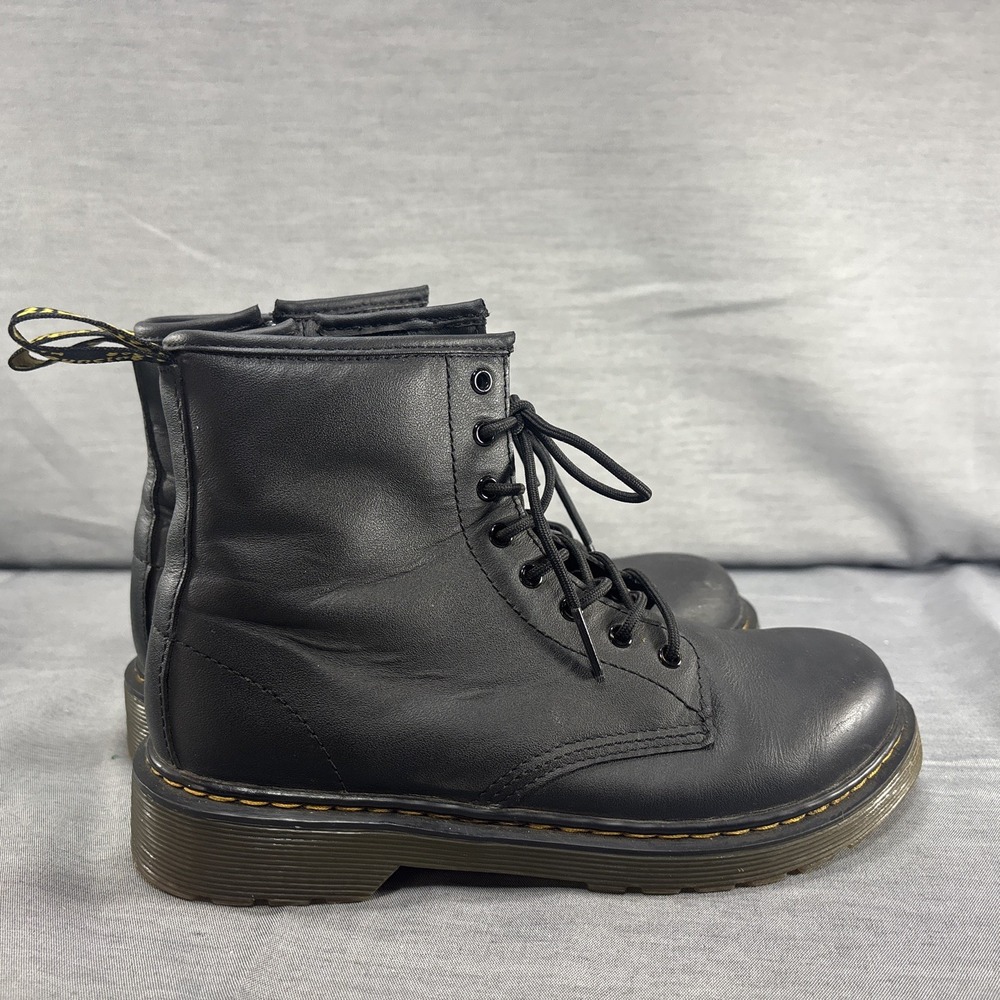 Dr. Doc Martens 1460 J Pascal Boots Soft Leather Black Size 5 US Women Men's 4 - Picture 4 of 11
